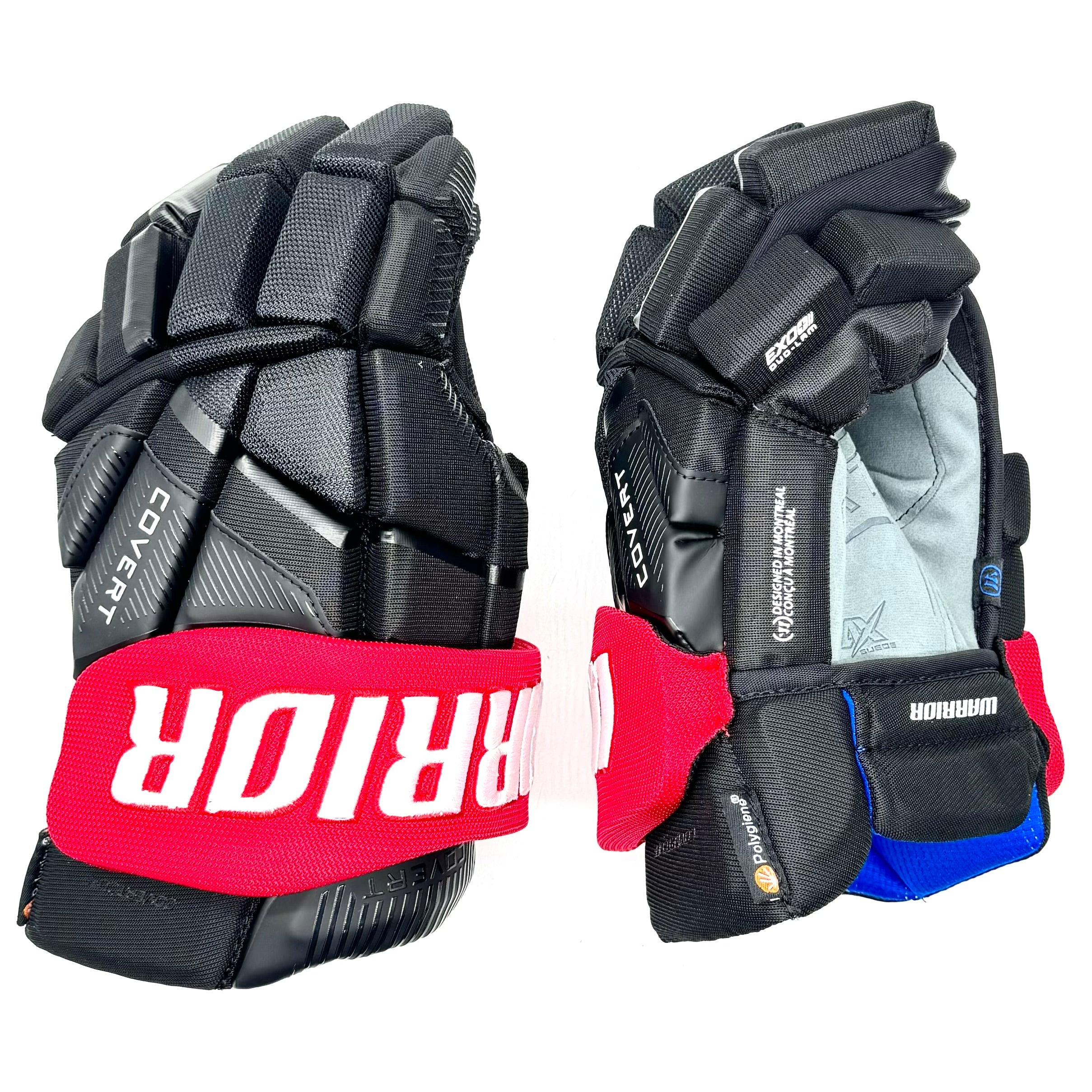 Warrior Covert QR6 - Gants d'équipe - Hurricanes de la Caroline (noir/rouge)